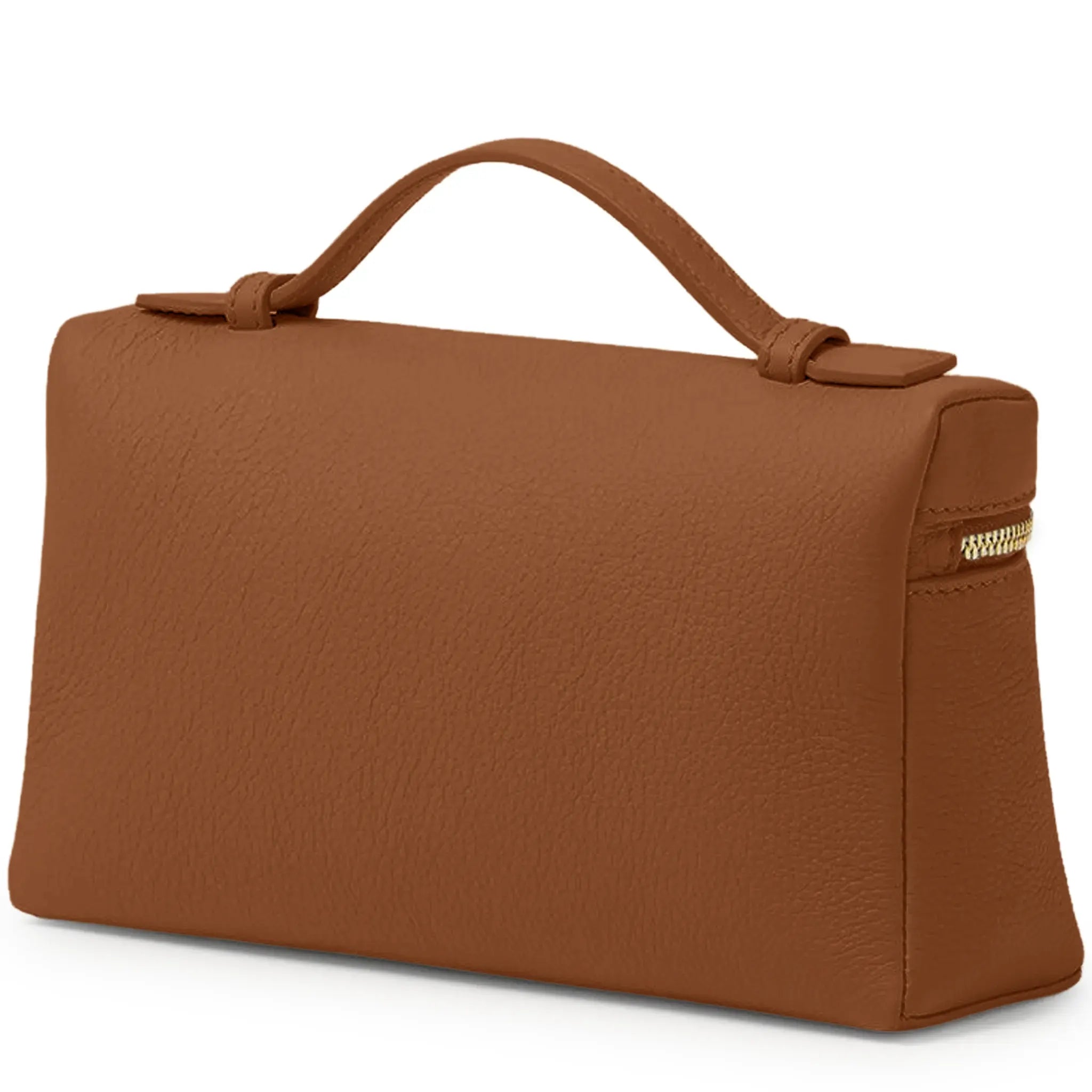 Back View of Loro Piana Extra Pocket L19 Camel Sun Gold Shoulder Bag